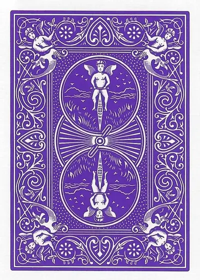 Bicycle Purple card back
