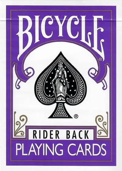 Bicycle Purple tuck box, front